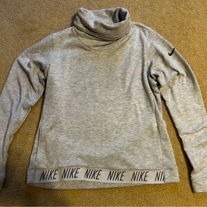 Nike Heather Gray Turtleneck Top